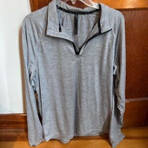 GAIAM Heather Gray Quarter-Zip Pullover